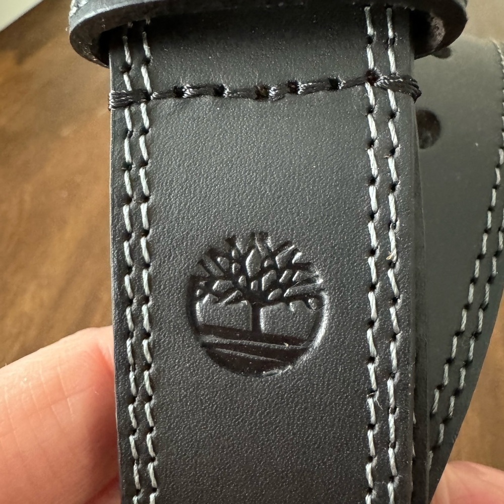 NWT! Timberland Leather Belt, sz L - Picture 2 of 6